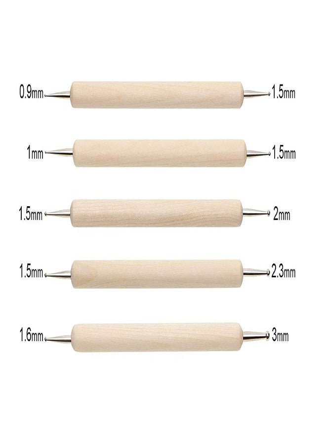 اميغوز مجموعة أدوات الرسم بالنقاط من AmigozZ، 10 قطع، أقلام كروية. مجموعة أدوات تنقيط للرسم على الصخور، مجموعة أدوات تشكيل الفخار الطيني - Image 3